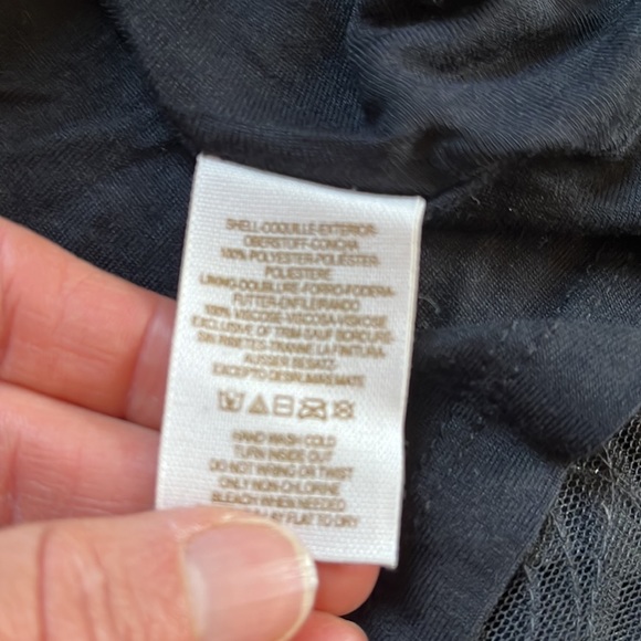 Free People Black 3D Rosettes Floral Skater Skirt - Picture 9 of 10